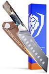DALSTRONG Santoku - Vegetable Knife - 7" - Valhalla Series - 9CR18MOV Steel - Resin & Wood Handle - w/Sheath