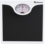 Adamson A22 Bathroom Scale for Body Weight - Up to 260 LB - Anti-Skid Rubber Surface - Analog Bathroom Weight Scales