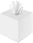 Square Tissue Box Cover | Fits Standard Square Tissue Boxes | White Tissue Box Holder for Bathroom | Premium Acrylic Tissue Cover | Cube Tissue Holder | 5.3" x 5.3" x 5.5" | My Space Organizer