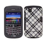 Speck Products Tartan Plaid Fitted Case for BlackBerry Tour - Black-White