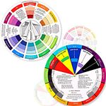 URBAN BOX Color Wheel, Paint Mixing Learning Guide Art Class Teaching Tool Color Wheels for Makeup Blending Board Chart Color Mixed Guide Mix Colours (PACK OF 1)