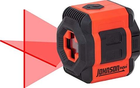Johnson Level & Tool 40-6603 Self-Leveling Cross-Line Laser Level with Plumb and Level Layout Lines