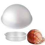 Qicfrk Cake Sphere Pan Half Ball Cake Pan 8 inch Ball Pan 3D Cake Pan Ball to Create Any Ball Shaped Cake Soccer Shaped Baking Pans DIY Birthday Spher Cake Pan