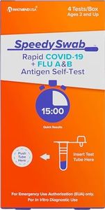 SpeedySwab COVID-19 & Flu Test Kit (1 or 4 Tests) – Rapid Antigen Self-Test for Fast, Accurate Results at Home – Easy and Reliable Testing Solution