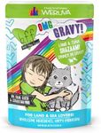 Weruva B.F.F. OMG - Best Feline Friend Oh My Gravy!, Shazaam! with Lamb & Tuna in Gravy Cat Food, 2.8oz Pouch (Pack of 12)