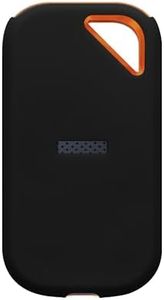 kwmobile Silicone Case Compatible with Sandisk E81 SSD (not for E61) - Case Protective Cover for SSD Drive - Black