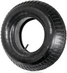 SPARES2GO Wheelbarrow Wheel Tyre and Inner Tube (4.00-8 4.80-8, 35PSi) 16" / 9 inch