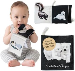 Organic Tummy Time Crinkle Book for Baby: High-Contrast Art for Sensory Play and On-the-Go Fun (Tabitha Paige Children's Book Series)