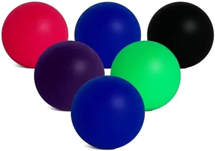 Beach Paddle Ball Replacement Beach Balls for use with Beachball®, Smashball®, Kadima®, Watercolors® and Other Beach Paddle Ball and Beach Tennis Games | 6 Paddle Balls in High Visibility Colors