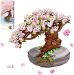 QIUXQIU Sakura Potted Plant Buildin