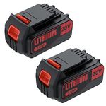 7.5Ah Replacement for Black and Decker 20V Battery Compatible for Black & Decker 20 V Lithium Battery LBXR20 LBX20 LB20 LB2X4020-OPE LBXR20B-2 LST300 LST220 2Packs