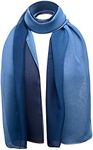 Basic Sense Two Tone Chiffon Scarf,