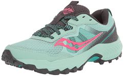 Saucony Womens Excursion TR16 Trail Running Shoe, Atmos/Pink, 7.5 US