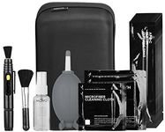 Movo Deluxe Essentials DSLR Camera Cleaning Kit with 10 APS-C Swabs, Sensor Cleaning Fluid, Rocket Air Blower, Lens Pen, Soft Brush, 2x Small & 2x Large Microfiber Cloths & Carrying Case