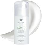 Aloe Up For the Face Daily Moisturizer with SPF 25 Sunscreen - Alcohol-Free Broad Spectrum Facial Lotion With Aloe Vera Gel - Dries Fast - Reef Friendly - For All Skin Types - Fragrance-Free - 1.7 Oz