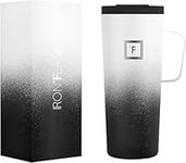 IRON °FLASK Grip Novelty Coffee Mug - Leak Proof, Vacuum Insulated Stainless Steel Bottle, Double Walled, Thermo Travel, Hot Cold, Water Metal Canteen - Day & Night, 16 Oz - Rubber Bottom