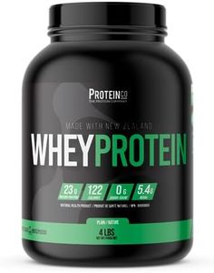 ProteinCo | Pure Grass-fed Whey Protein Powder Concentrate | 23 g per serving | Gluten Free | Low-Fat & Low-Calorie | 100% Whey Concentate | 4 Lbs (Unflavoured, 4 lbs)