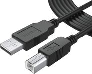 Pwr Extra Long 12 Ft (3.6m) USB-2.0 Cable Type-A to Type-B High Speed Cord for Audio Interface, Midi Keyboard, USB Microphone, Mixer, Speaker, Monitor, Instrument, Strobe Light System Mac PC