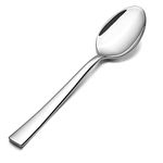 Teaspoon Set of 12, E-far 6.7 Inch Stainless Steel Spoons for Kitchen or Restaurant, Non-toxic & Mirror Polished, Squared Edge & Dishwasher Safe