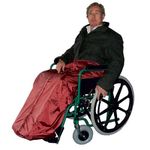Kozee Komforts Wheelchair Leg Cover - Ultimate Protection and Warmth with Waterproof and Therma-Fleece Lining - Fits All Wheelchairs - Full-Length Zip and Security Pockets - Stay Warm and Comfortable Even on Coldest Days - Small Size in Blue