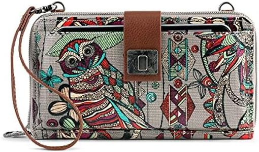 Sakroots Large Smartphone Crossbody, Charcoal Desert Ii, One Size