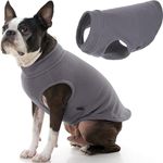 GOOBY - Stretch Fleece Vest, Pullover Fleece Vest Jacket Sweater for Dogs, Gray, 2X-Large