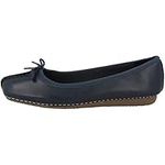 Clarks Womens Freckle Ice Closed Mocassins, 7 UK - Blue (Navy Leather)