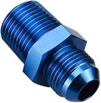 Blue Anodized Aluminum Straight Flare -10AN AN10 Male to 1/2'' NPT Male Union Brake Fitting