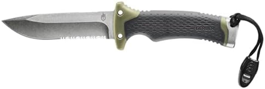 Gerber Couteau de survie à lame fixe, Ultimate Survival Fixed, Longueur de Lame : 12 cm, Acier Inoxydable, 30-001830