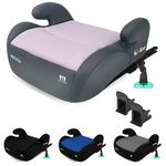 My Babiie MBCSB20 Child Booster Seat - ISOFIX, R129 i-Size 125-150cm (Group 3, 6 to 12 Years Approx.) Portable Kids Car Seat, Comfortable, Compact, Lightweight, Ideal for Travel - Pink & Grey