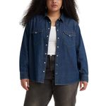 Levi's Women's Ultimate Western Shirt (Standard and Plus), (New) Smokin Hot, X-Small