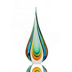 YAOYUAN Handmade Murano Glass Sculpture for Home Decor,18.11in Height (Sculpture Extra Large)