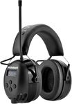 PROHEAR 033 Upgraded Bluetooth Hearing Protection Headphones with FM/AM Radio, 25dB NRR Safety Muffs with Rechargeable Battery, 48H Playtime, Ear Protector for Mowing, Work Shops, Snowblowing - Black
