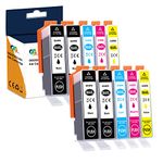 OGOUGUAN Compatible Ink Cartridge Replacement for HP 564 XL 564XL for DeskJet 3520 3522 Photosmart 7520 6520 5520 7525 5514 7510 OfficeJet 4620 Printers, 10 Combo Pack (4 Black & 2C/2M/2Y)