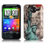 cadorabo - Hard Case Back Cover for HTC DESIRE HD – Bumper Protection Skin Design: STATUE OF LIBERTY