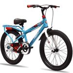 Hero Sting Premium Kids Cycle - Age 5-8, 20T BMX (Single Speed, Stylish Black Design) (Blue)