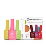 Colors Queen Affair Matte Nail Paint Set of 3-29 Ne-own, 53 Mustard Yellow & 60 Pale Olive | Quick Drying Nail Polish, Semi Matte Finish Nail Kit | Highly Pigmented & Long Lasting Enamel 13ml Each