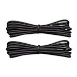 Lify Waxed Cotton Extra Thin Dress Round Shoelaces for formal shoes, available in 60CM (23.62'') & 80CM (31.5'') - 2 Pair PacK (Black, 60CM (23.62'' Inch))