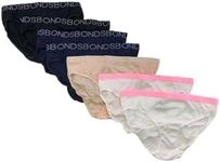 Bonds Girls Bikini 7 Pack Underwear Kids Multi Coloured Briefs 8-10