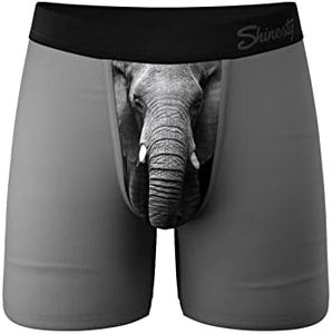 Shinesty Hammock Support Mens Underwear with Pouch | Mens Large Boxer Briefs Flyless | US Large Elephant