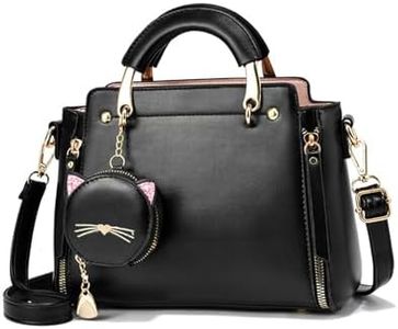 NICOLE & DORIS Borse Donna Tracolla Piccola Borsa Crossbody Borse a Spalla di Pelle PU Versatile Borse Messenger Pochette Donna Con Portafoglio Nero