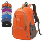 JIELV 30L Lightweight Packable Backpack Small Foldable Hiking Backpack Waterproof Daypack Travel Camping Outdoor for Women Men Valentines Day Gifts(Orange), Orange-30l, 30L, Casual