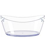 Ice Buckets for Parties, 5.5 Liter Large Clear Acrylic Food Grade Ice Bucket, Mimosa Bar Supplies Beverage Tub for Champagne Beer Sparkling Wine Cocktails