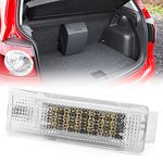 NSLUMO LED Luggage Trunk Interior Dome Compartment Light for Volkswagen VW Ecos Golf MK4 MK5 MK6 Mk7 Jetta Passat B7 B6 CC Scirocco Polo Touran 18SMD Car (White)