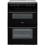 Amica 60cm Double Oven Electric Cooker with Ceramic Hob - Black