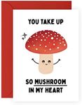 Central 23 Anniversary Card For Wife Husband Partner - Mushroom Birthday Card - I Love You Gifts For Him - Valentine Cards - Thinking Of You Card For Girlfriend And Boyfriend - Comes With Stickers