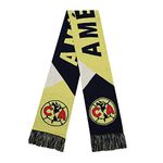 Icon Sports Federacion Mexicana de Futbol Asociacion Club America Mens Facet Team Scarf, Yellow, OSFM