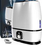 Everlasting Comfort 6L Ultrasonic Cool Mist Humidifier for Bedroom - Quiet, Filterless, Essential Oil Tray - Large Room, Baby, Kids, Nursery - 50-Hour Runtime