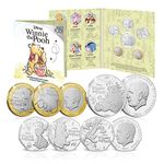 Disney 100 Winnie the Pooh Annual Set 2023 Brilliant Uncirculated 50p 2 5 Coins