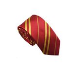 School Tie,Harry Potter Red Striped Neckties,Wizard World Uniform Student Party Cosplay for Costume Necktie for Halloween,Gryffindor,Fancy Dress Accessories Daily,Use for Children's Mens＆Adult Kids